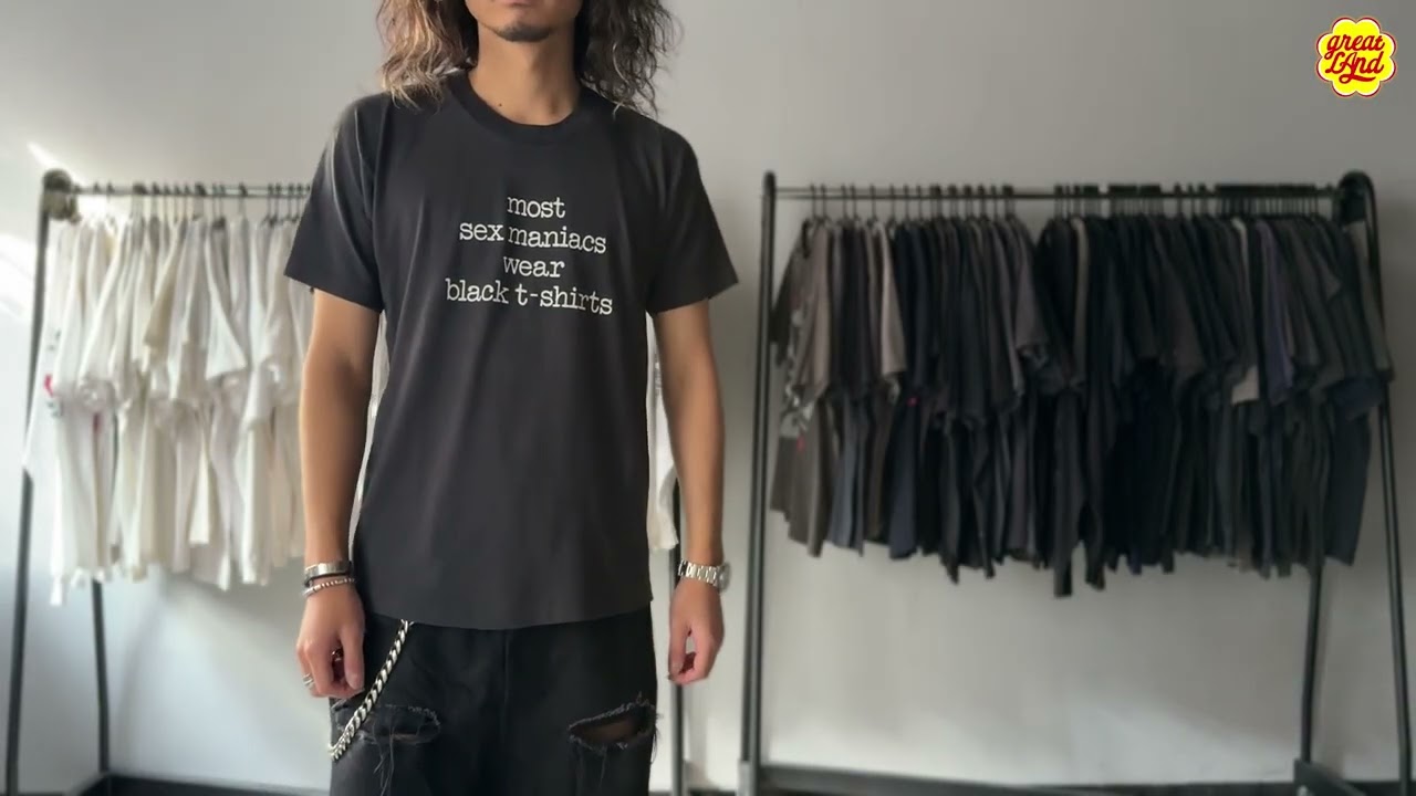 OLD & VINTAGE most sex maniacs wear black t-shi