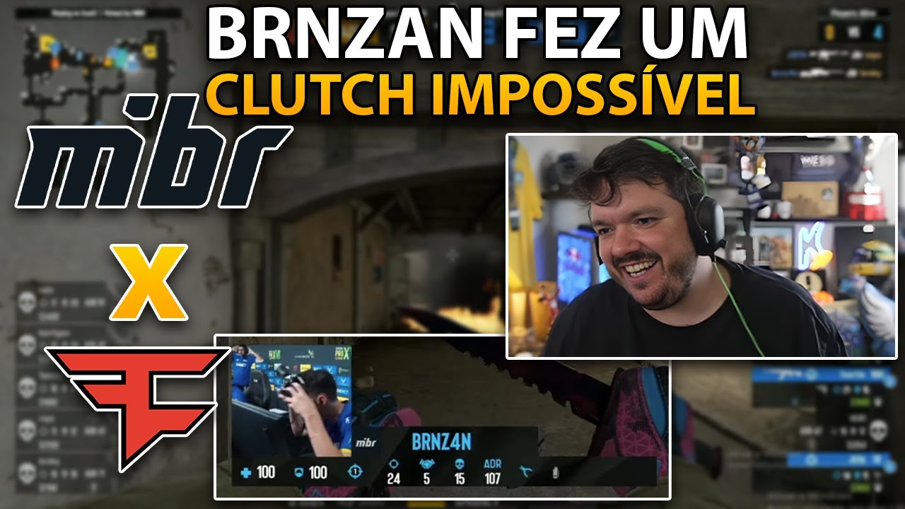 BRNZAN FEZ CLUTCH IMPOSSÍVEL! MIBR vs FAZE - ESL PRO LEAGUE SEASON 16 | CORTES DO GAULES