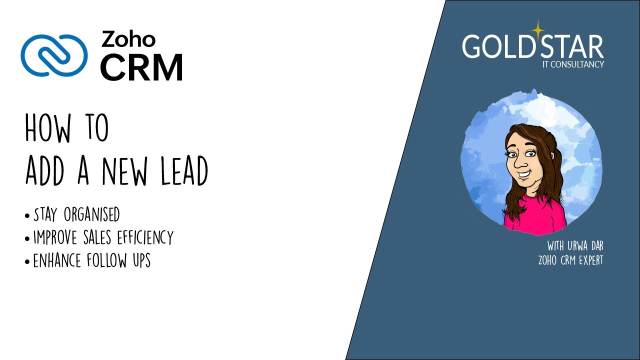 How to add a new Lead in Zoho CRM - YouTube