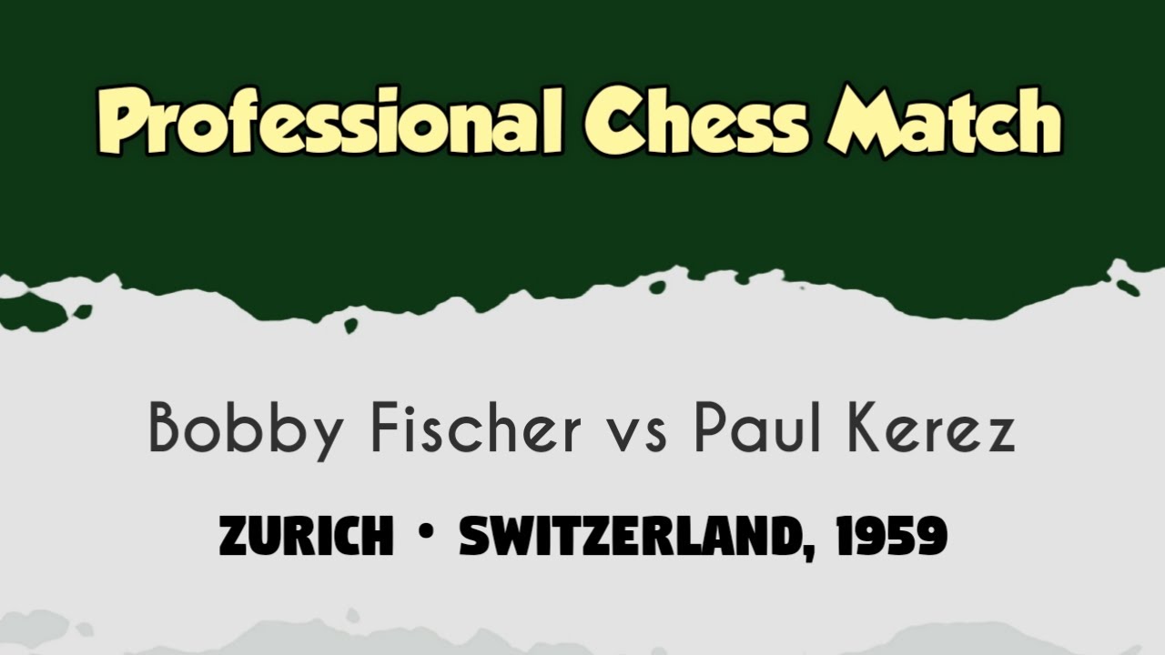 Bobby Fischer VS Fridrik Olafsson 🌎 World Championship 1959