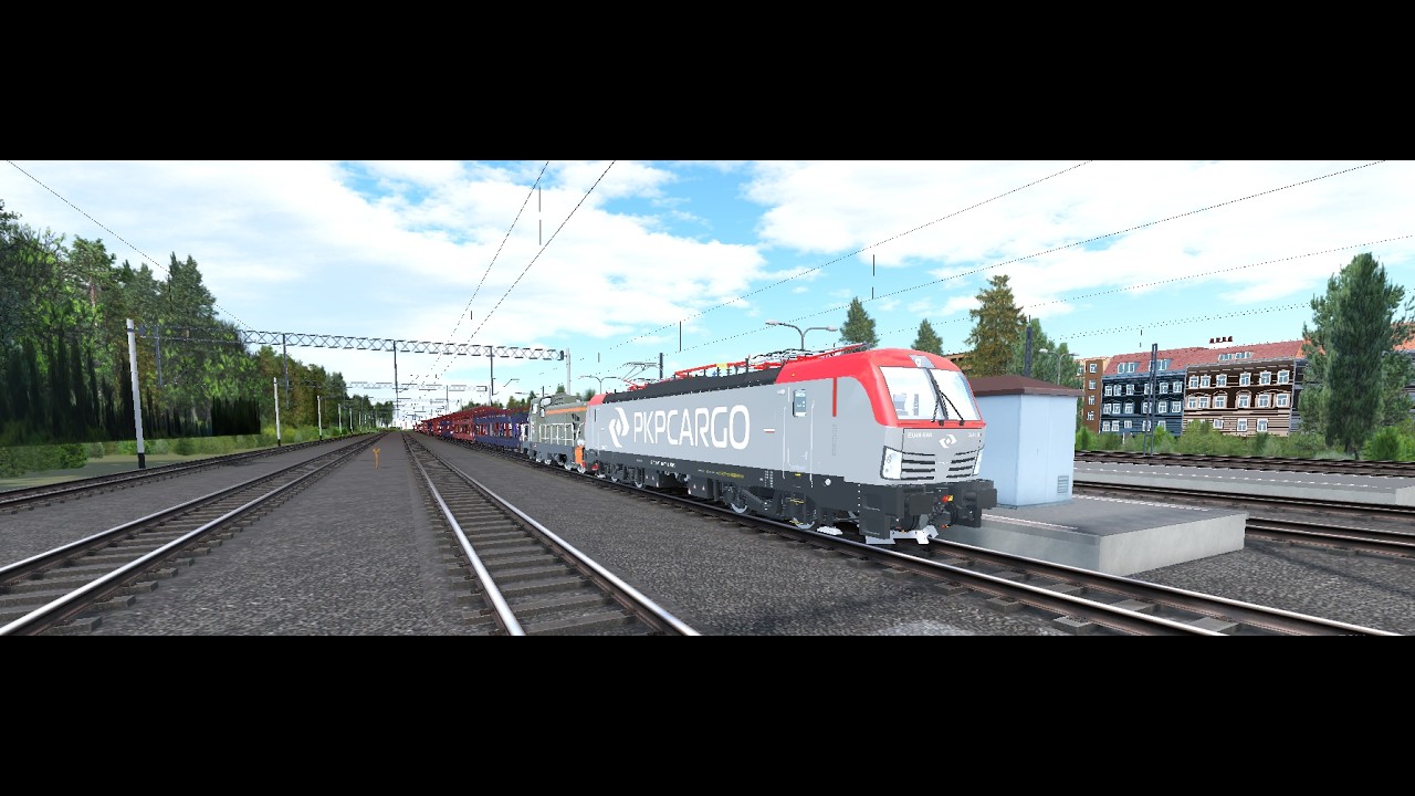 Trainspotting at Sława (Train Sim Roblox)