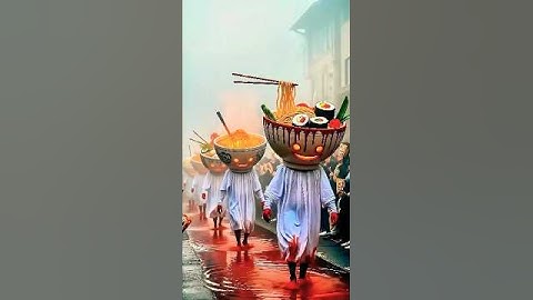 Yokai pared party 😱 || yokai || #midjourney #yokai #aiart #parade #breeding #horror #ai #shorts