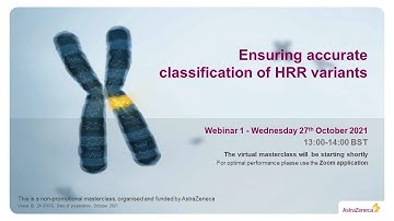 HRR gene variants Classification 2021 (Run 7) Webinar 1