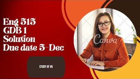 ENG 515 GDB 1|| Teaching of Reading and Writing Skills (eng515) Gdb|| Correct Solution 2023