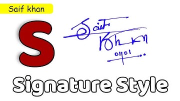 ✅ Saif Khan Name Signature Style | S Signature Style | Signature Style of My Name Saif Khan
