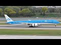 KLM 787-10 Landing and Takeoff at MSP