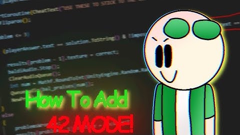 How To Add 42 Mode To Your Decompile! 📳🎼/ #video #decompile #baldisbasics
