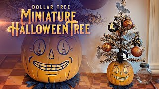 DIY Dollar Tree Halloween Tree - Halloween Crafts - Halloween Decoration - Vintage Style Halloween