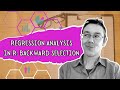 Regression analysis in r backward selection