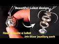 How to make a loket  beautiful loket design  24k gold jewellery work