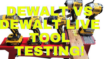 Dewalt Powerstack vs Dewalt XR and Dewalt Atomic LIVE!!!