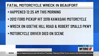 One person dead in Wednesday morning crash in Beaufort Co.