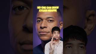 HOW TO DRAW THE KYLIAN MBAPPE #shorts #art #tutorial #kylianmbappe #viralshorts