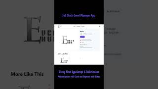 Full Stack Event Manager App Made With Next 14 Typescript And Talwind