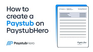 Paystub Generator | How To Create a Paystub on PaystubHero
