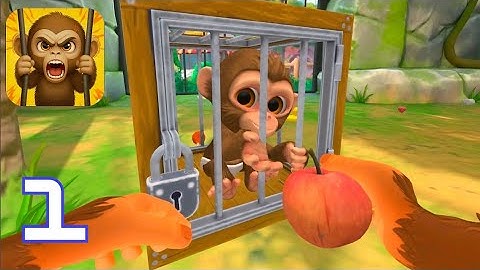 I AM MONKEY - Trapped in the Zoo - Gameplay walkthrough Part 1 Android,iOS