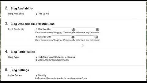 Blackboard 9.1.13: Create a Blog within Blackboard