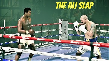 Muhammad Ali slapping Oleksandr Usyk around the ring. UNDISPUTED Gameplay. New Update