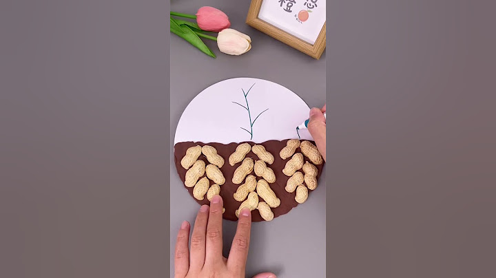 Don’t throw away the peanut shells after eating them. Make a beautiful peanut harvest painting w