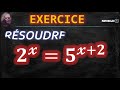 Mathsclic exercice  post bac  rsoudre une quation exponentielle