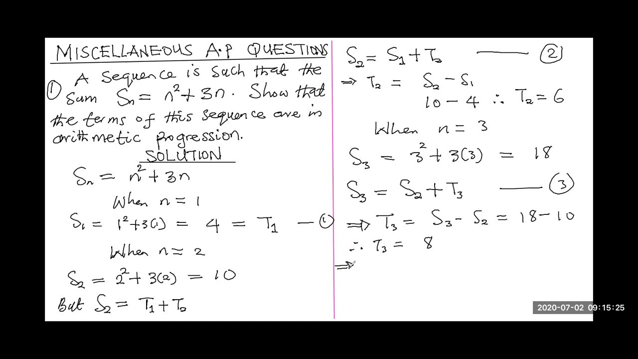 SEQUENCE AND SERIES EPISODE 4 - YouTube