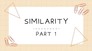 SIMILARITY | PART 1/2 | O LEVELS 4024 | IGCSE 0580