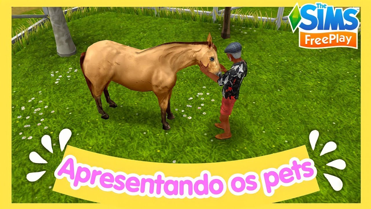 APRESENTANDO NOSSOS PETS 🐖🐎THE SIMS FREEPLAY YouTube