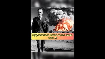 I asked Ai to create a Oppenheimer bomb scene #shorts  #ai