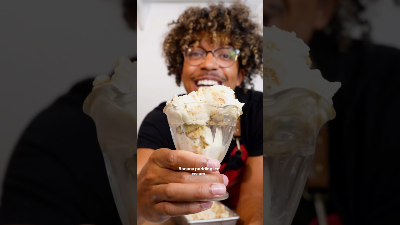 Banana Pudding Ice Cream!  No churn and super easy! 