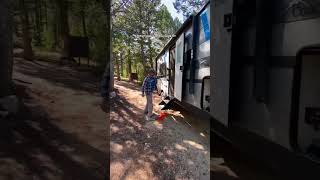 Camping in Colorado with a view in 22ft camper. Best campgrounds in Colorado with a view #colorado