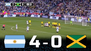 Last 2 Matches Lionel Messi And Argentina Destroyed Jamaica : 2022, 2015 Argentina vs Jamaica