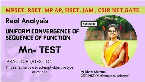 Uniform convergence| Sequence of function #csirnet  #realanalysis #mathematics #gate #mpset #set