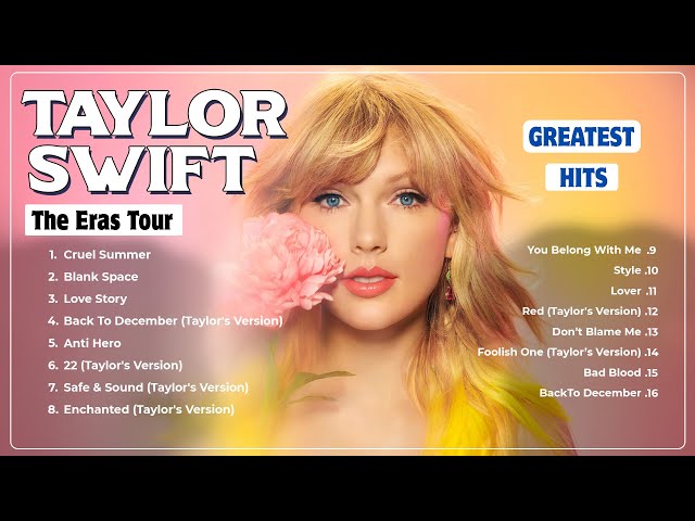 Taylor Swift Songs Playlist 2024 ~ Taylor Swift Greatest Hits class=
