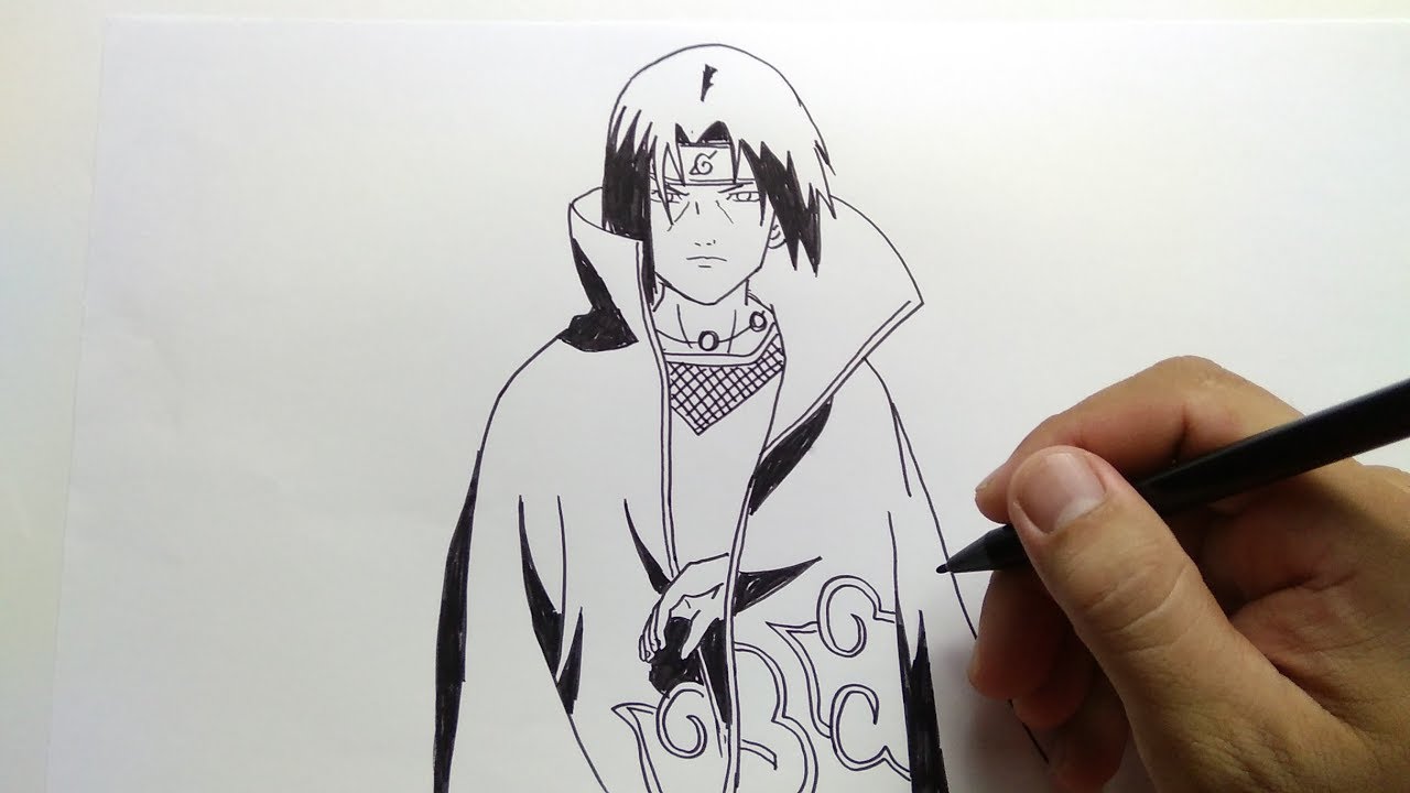 Cara Menggambar Itachi Kakak Sasuke Naruto YouTube