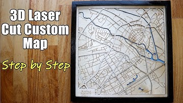 Laser Cut 3D Map Step By Step | Laser Engraver Atezr P10 Combo