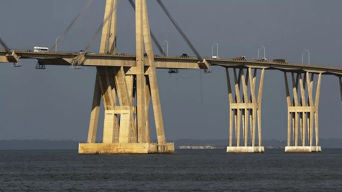 General Rafael Urdaneta Bridge on Lake Maracaibo in Venezuela has same  design as Genoa Bridge - YouTube