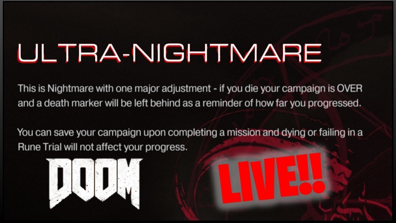 DOOM Ultra-Nightmare Campaign Live - Pt. 2