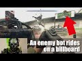 [MW2] An enemy bot rides on a billboard Santa Sena border cross 20221105