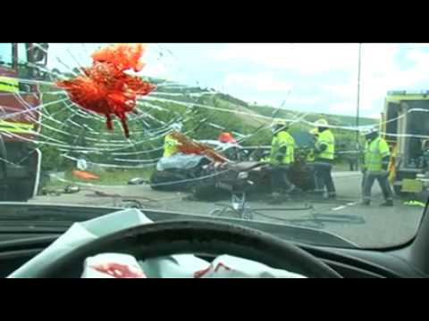 PSA Texting while Driving, Gwent, UK, August 2009,...