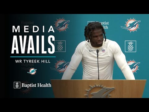 Wide Receiver Tyreek Hill meets with the media | Miami Dolphins