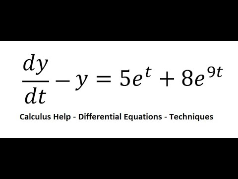 Calculus Help: Integrating Factor - Differential Equations - dy/dt-1y ...