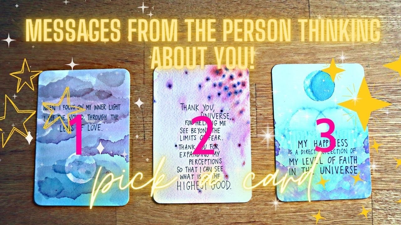 MESSAGES FROM THE PERSON THINKING ABOUT YOU! What's on their mind? // Love Pick a Card Tarot