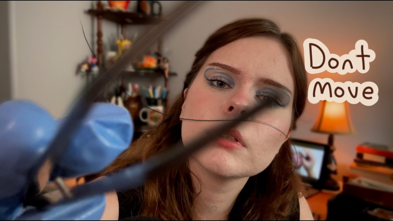 ASMR theres something in your eye (i put it there) p2 personal attention, plucking, searching