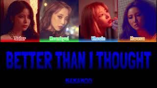MAMAMOO - BETTER THAN I THOUGHT (생각보단 괜찮아) [Colour Coded Lyrics Han/Rom/Eng]
