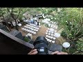 Outdoor wedding with harsh light  wedding photographer bts  pov