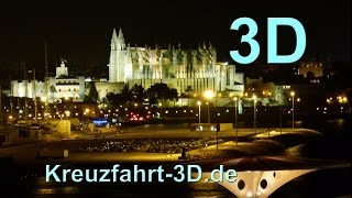 3D-Video: AIDA Reisebericht Mittelmeer Kreuzfahrt - Tag 1 - Palma de Mallorca (Spanien) mit AIDAmar