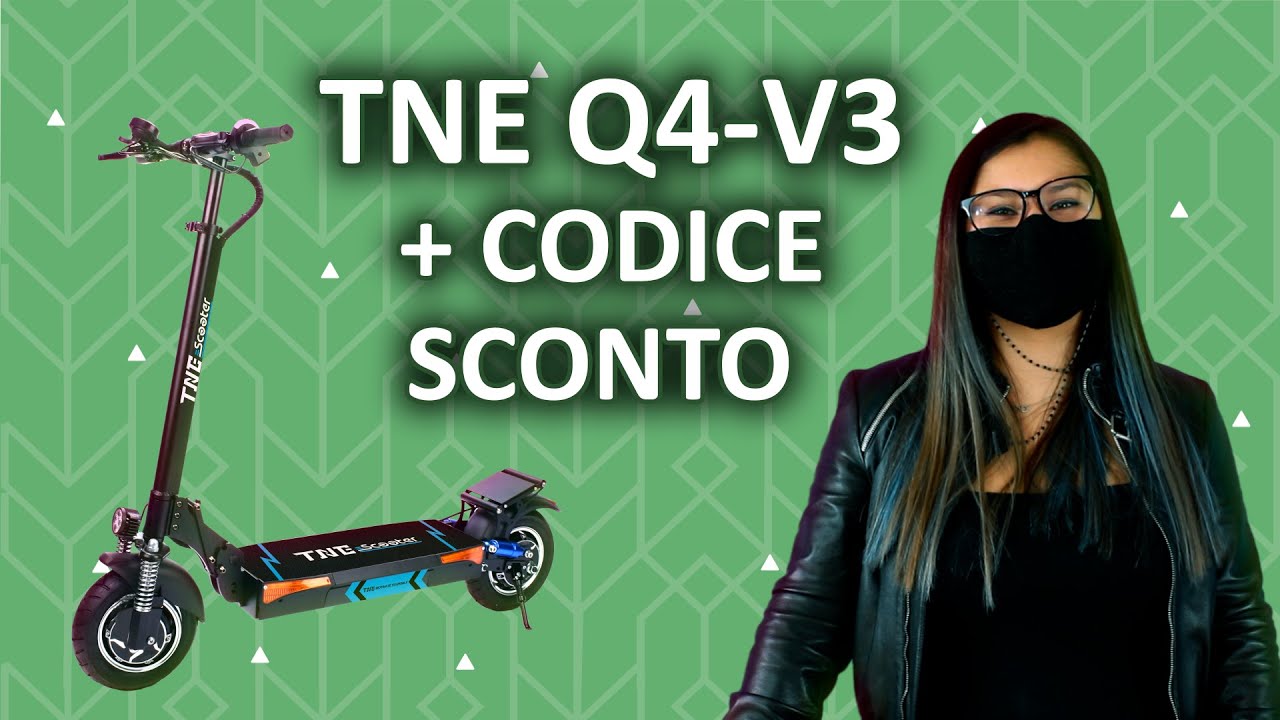 TNE Q4-V3 PLUS | Unboxing + Codice Sconto | Monopattino Elettrico 2000W,  23/25 Ah - YouTube