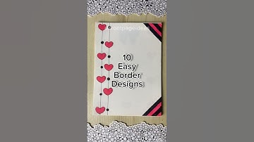 10 Easy front page design for school projects and idea note journals | Aesthetic Girl #shorts #howto