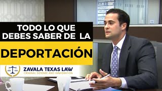 ¿QUÉ ES LA DEPORTACIÓN? USA 2020 I Zavala Texas Law