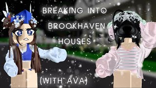BREAKING INTO PEOPLES HOMES IN BROOKHAVEN (Roblox)